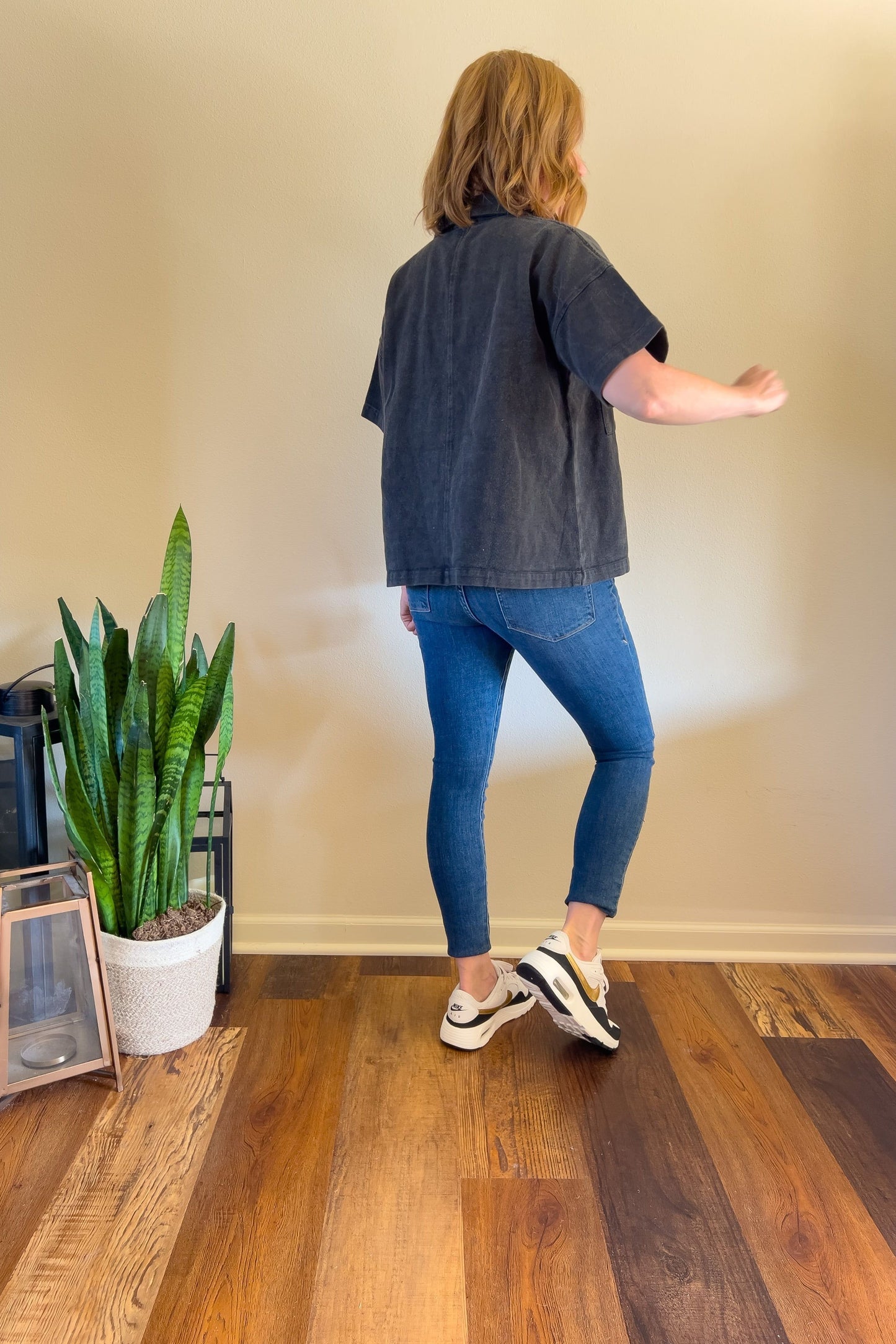 Mineral Washed Black Denim Jacket