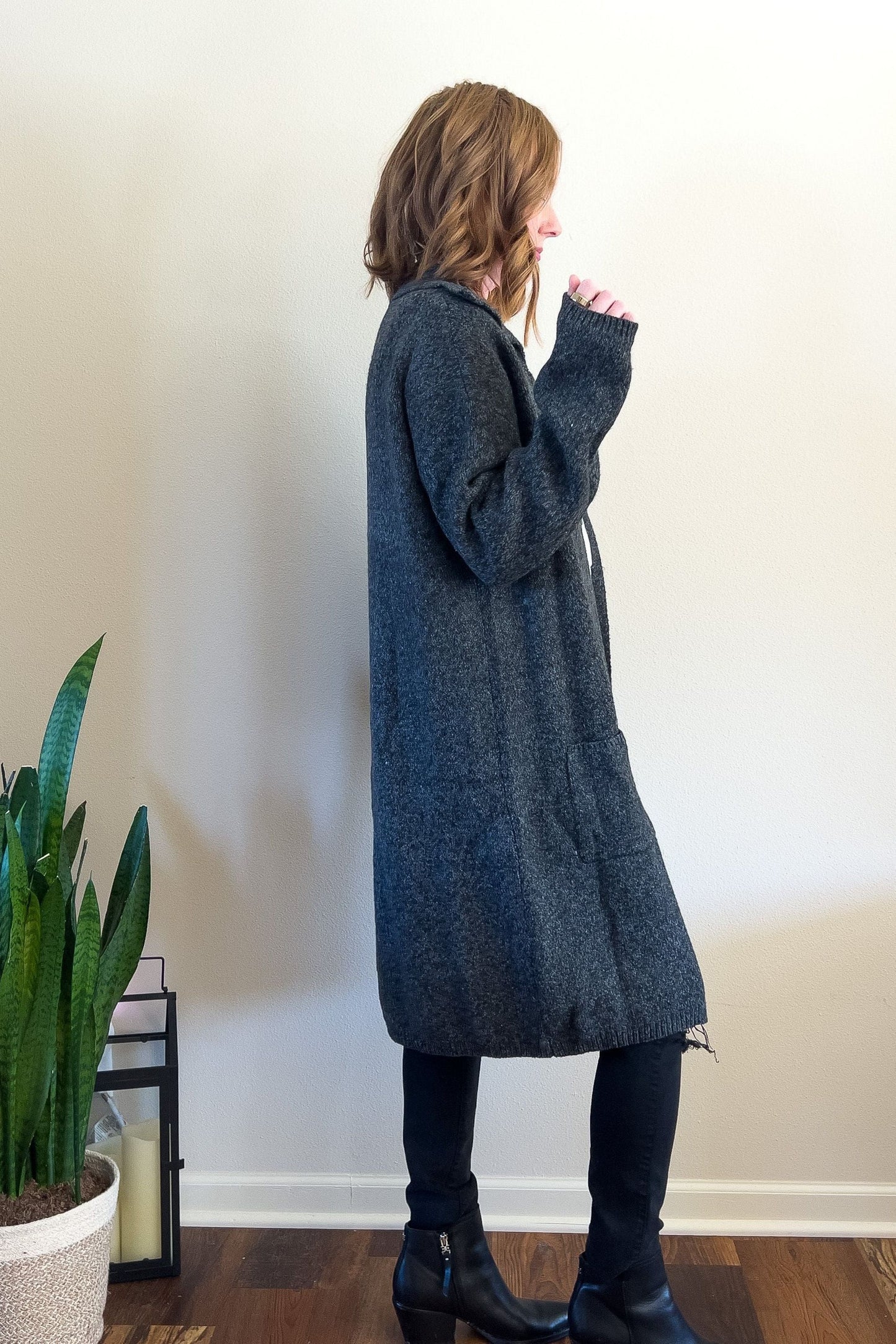 Marled Knit Cardigan
