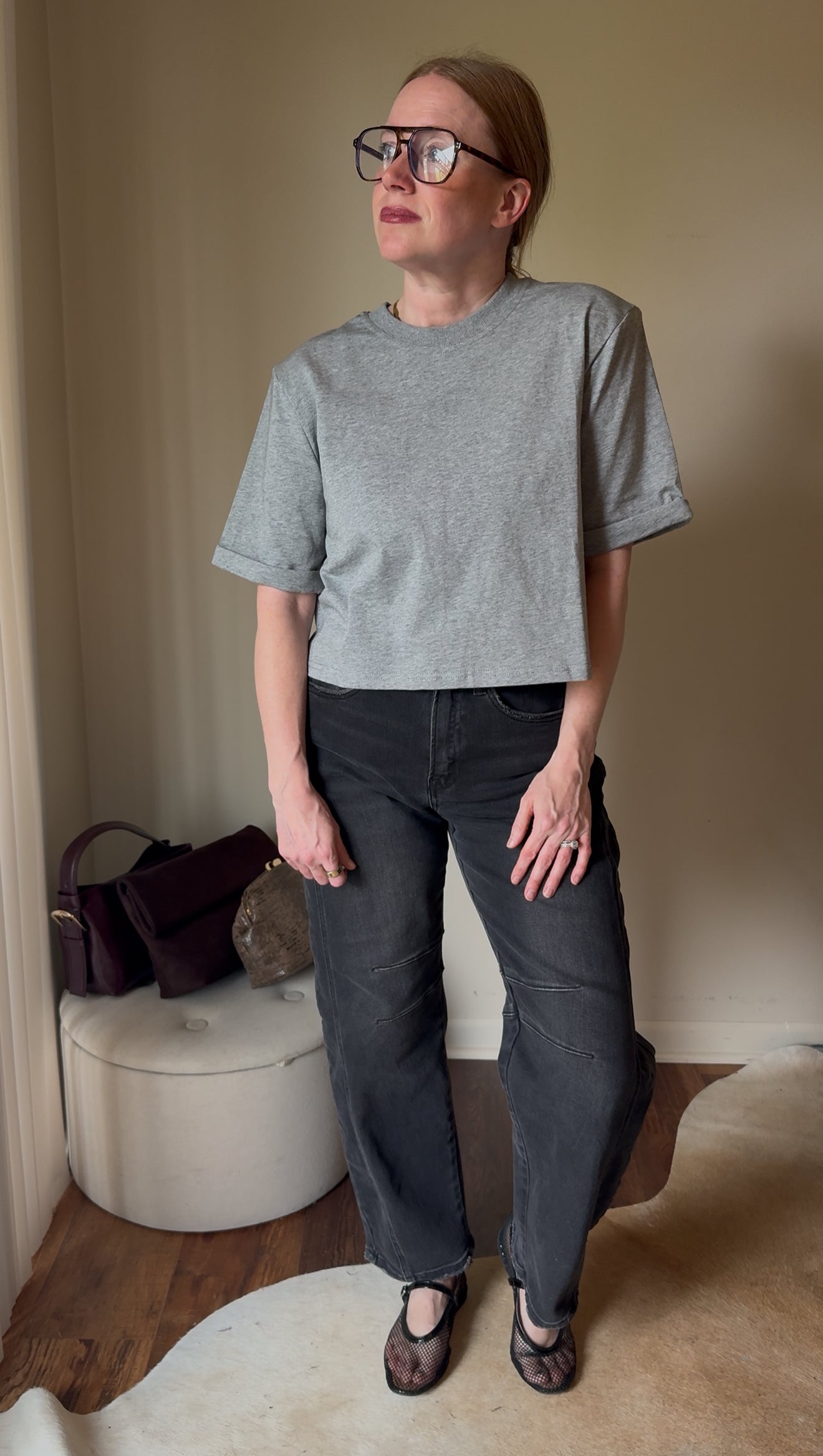 Shoulder Pad T-shirt