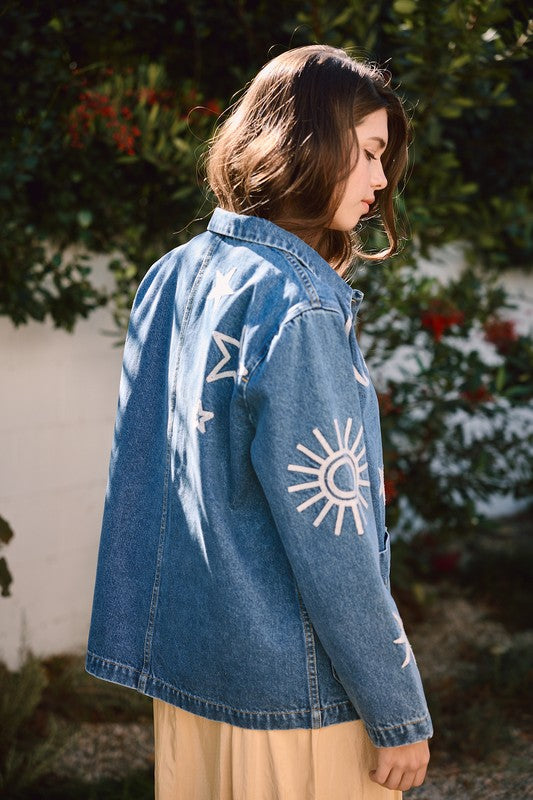 Starry Night Denim Jacket