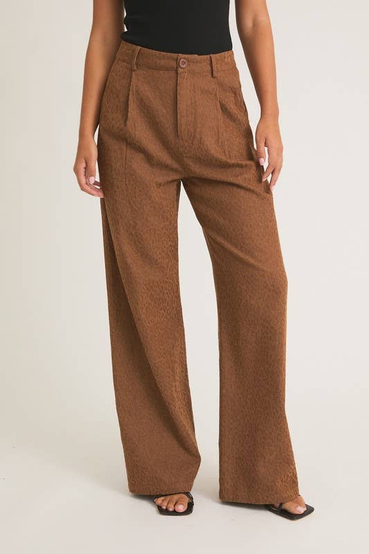 Leopard Wide Leg Pant