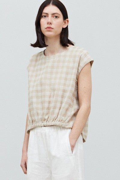 Checkered Sleeveless Top