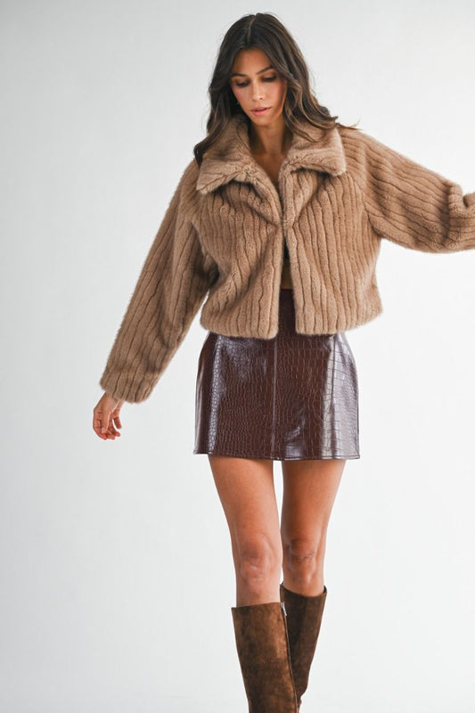 Holland & Bloom Chocolate Croc Skirt