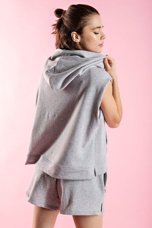 Sleeveless Sweatshirt Hoodie