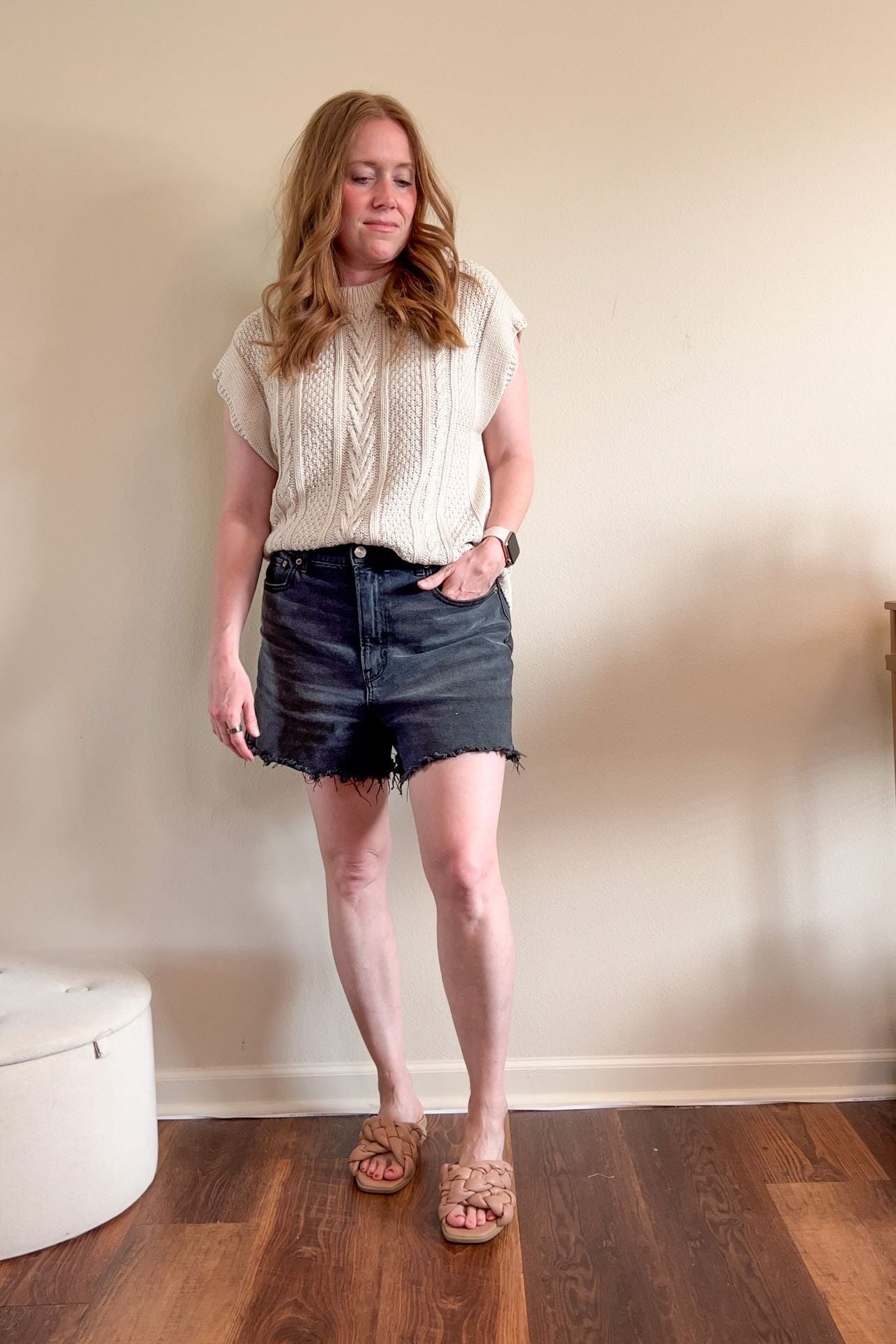 Cable Knit Sweater Vest