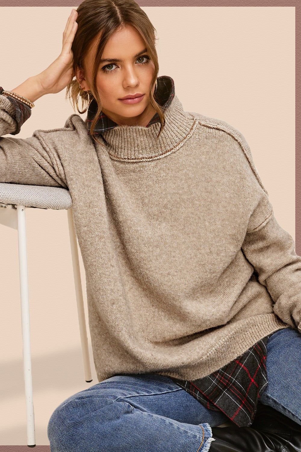 Mock Neck Sweater
