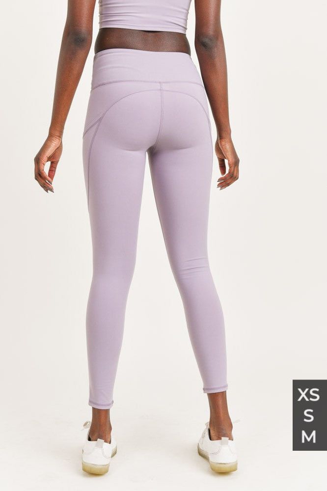 Tie Front Highwaisted Leggings with Pockets