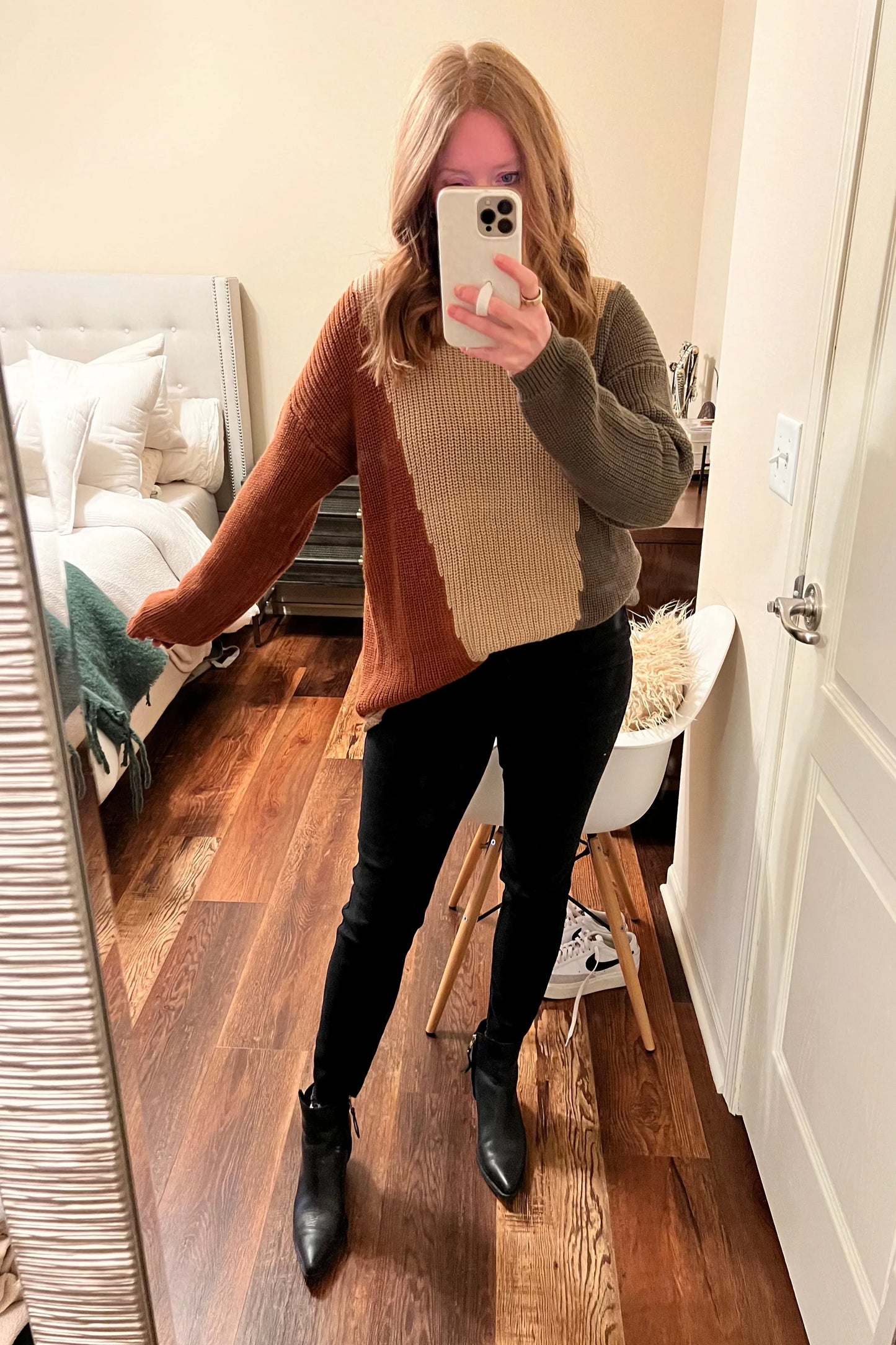 Knit Colorblock Sweater