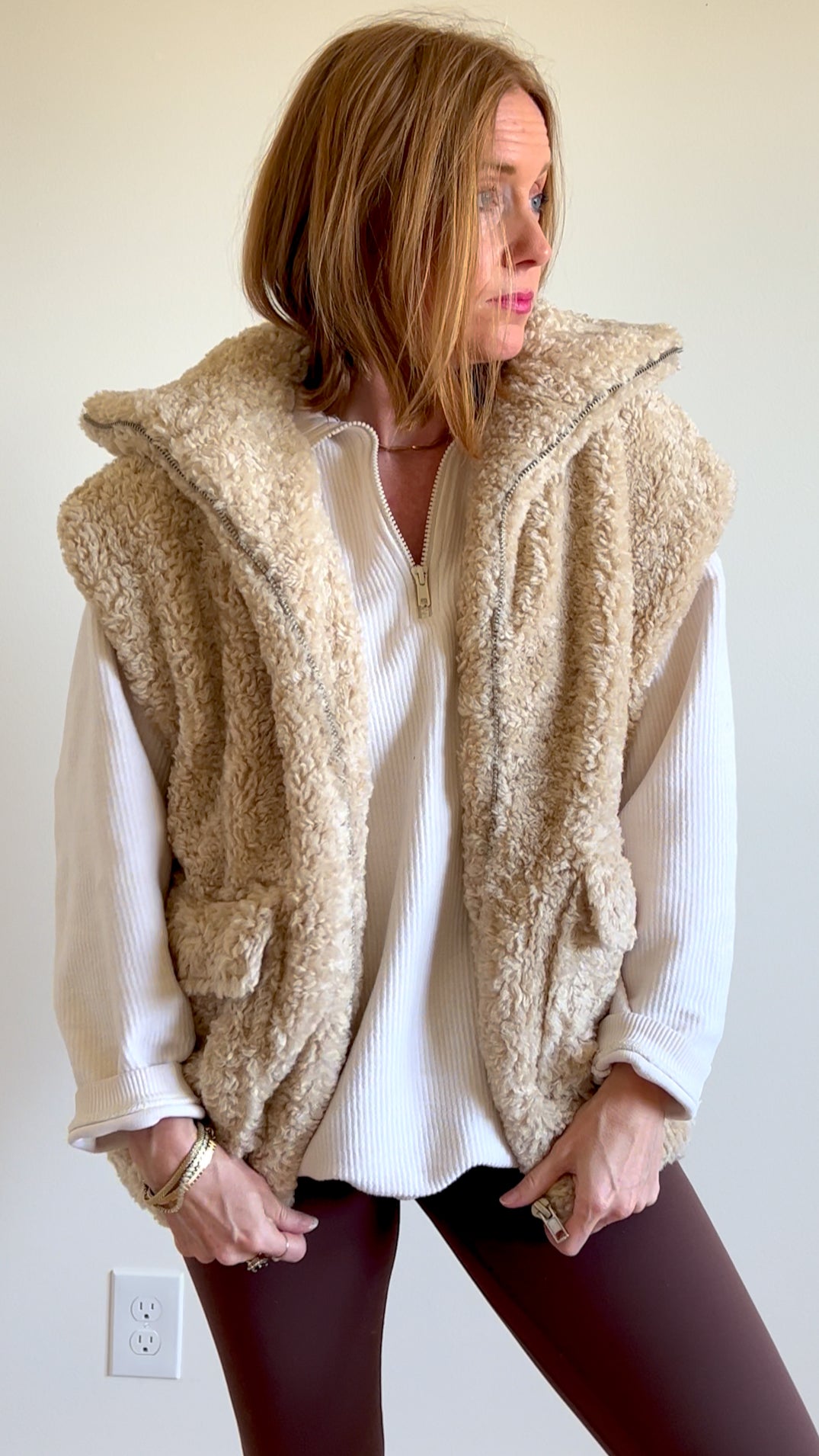 Sherpa Zip-Up Vest