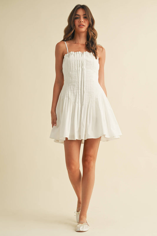 Flared Pleated Dress