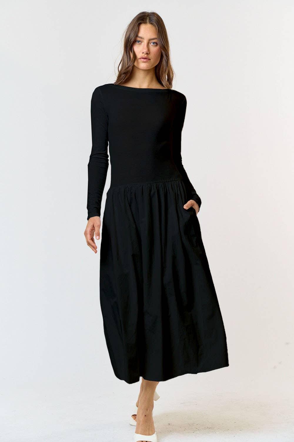 Drop Waist Maxi Dress