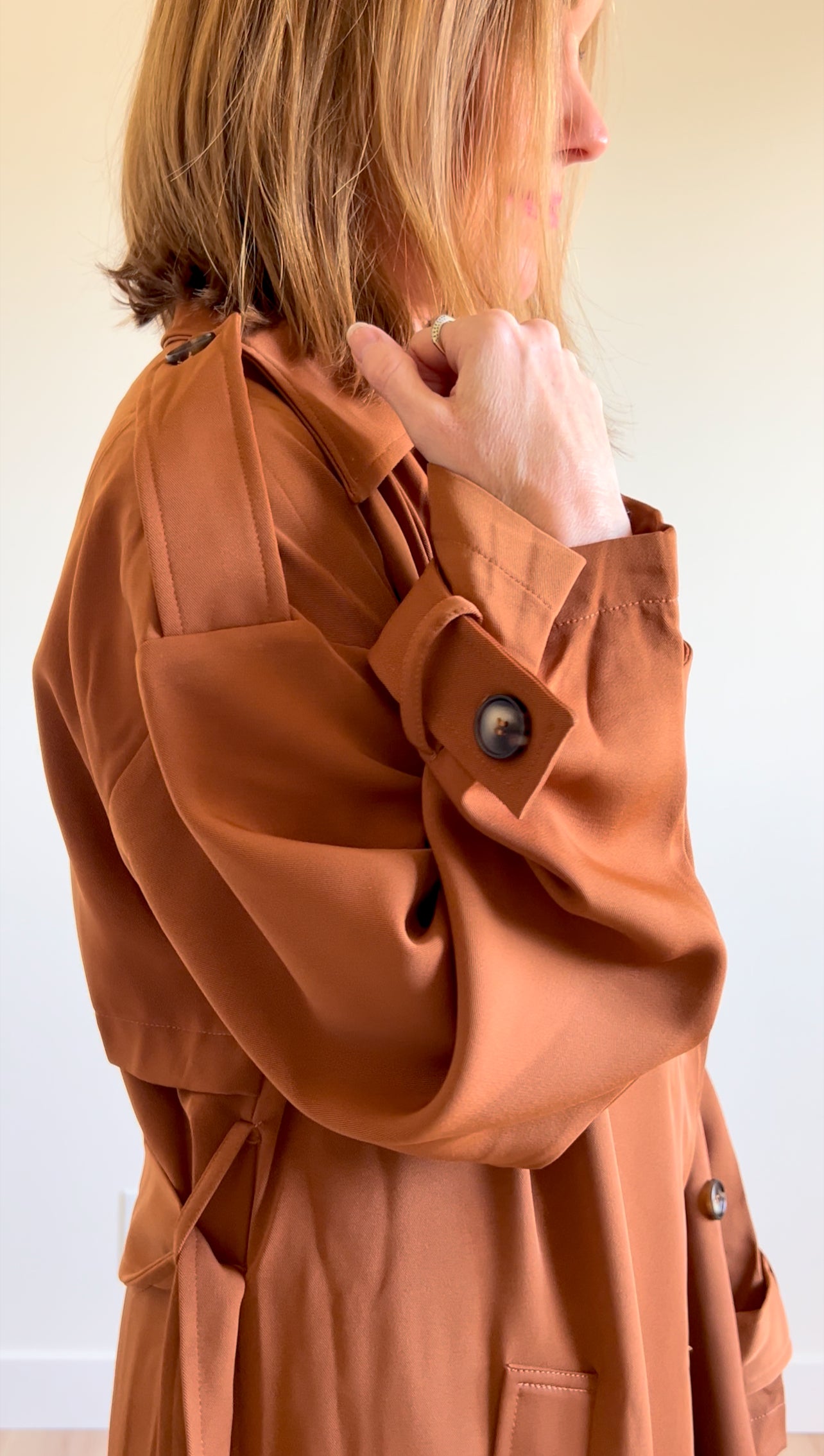 Shining Star Brown Trench