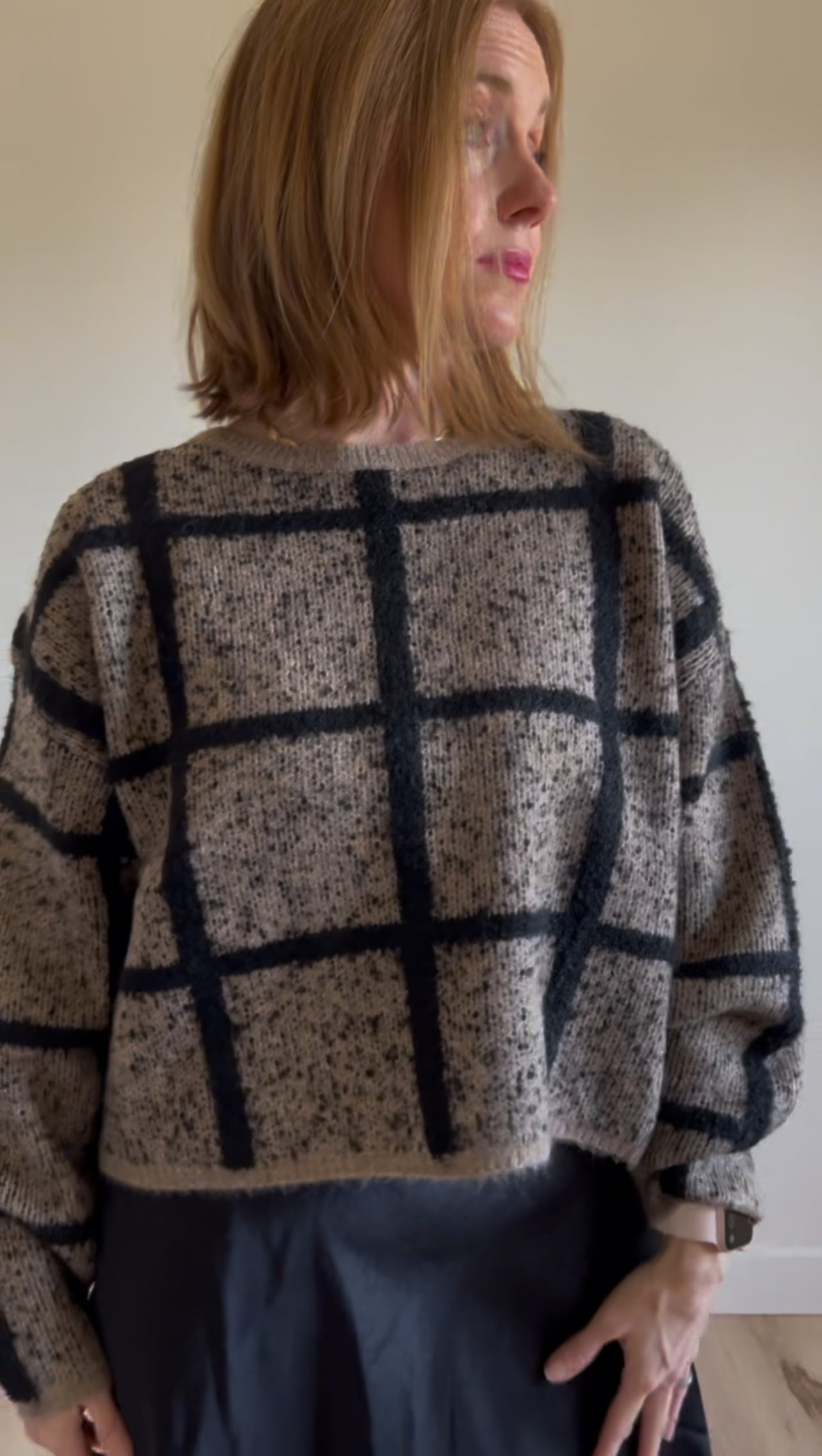 Grid Sweater