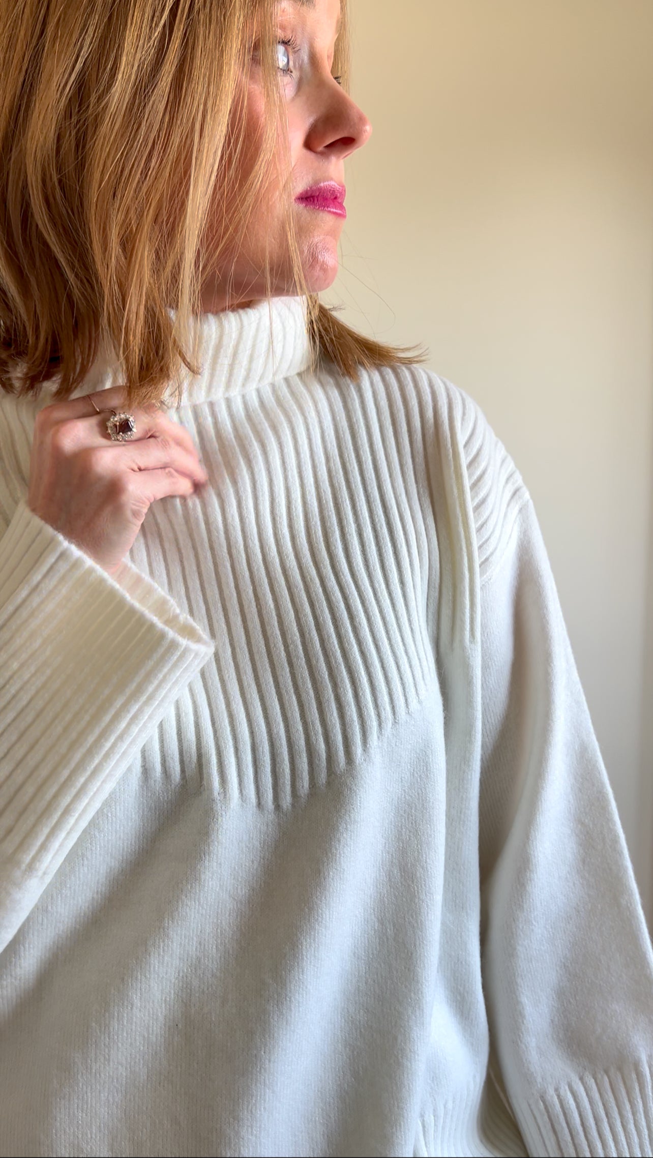 Ribbed Turtleneck Sweater