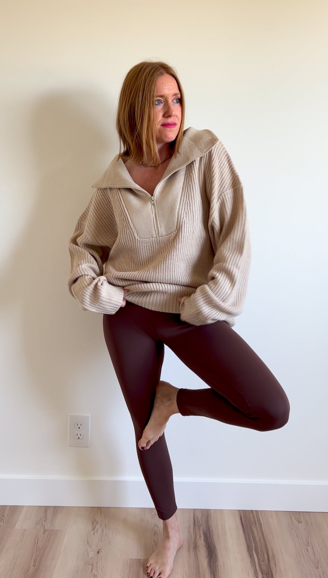 Cozy half zip sweater hotsell