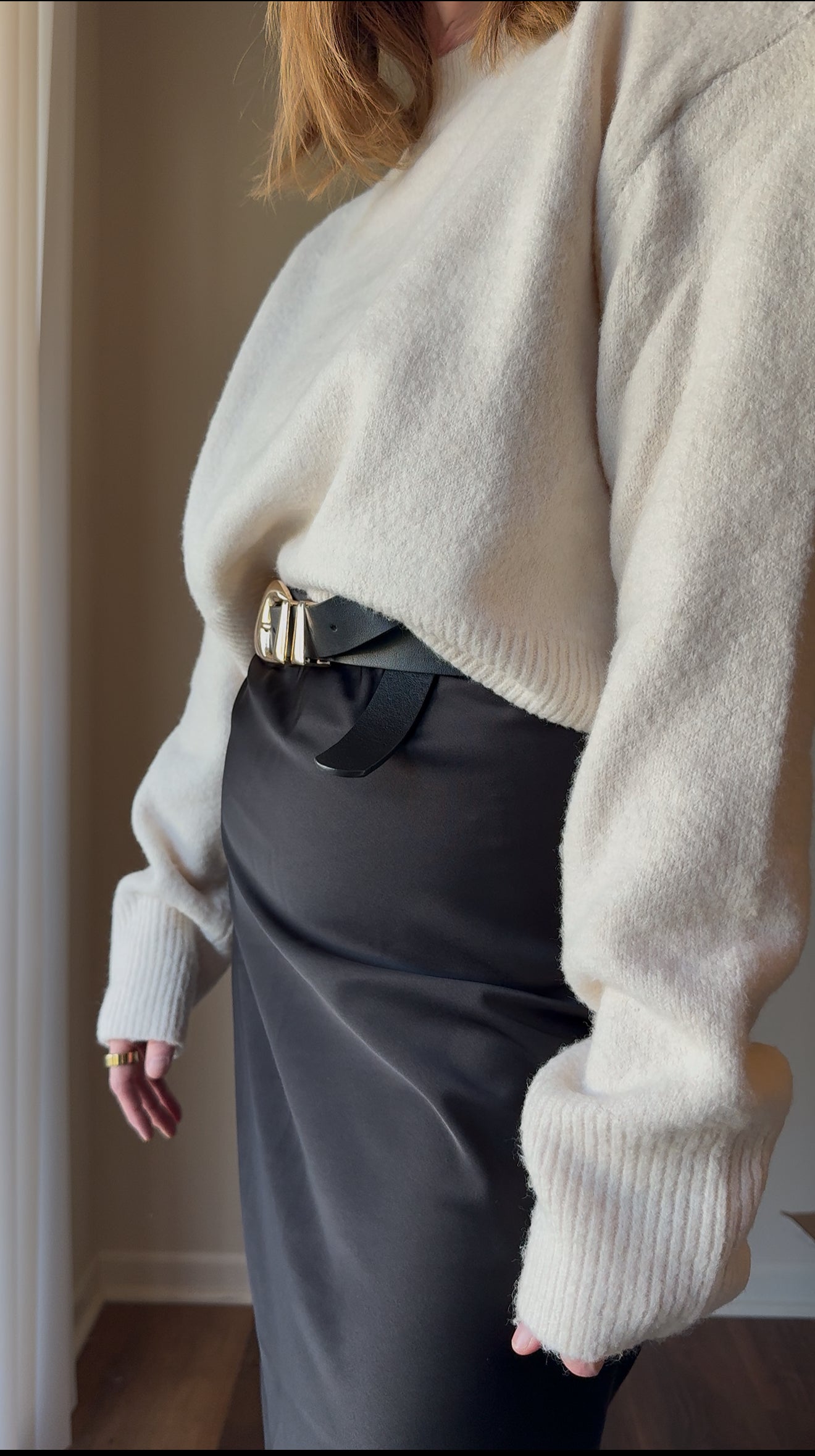 Chic Creamy Cozy Sweater