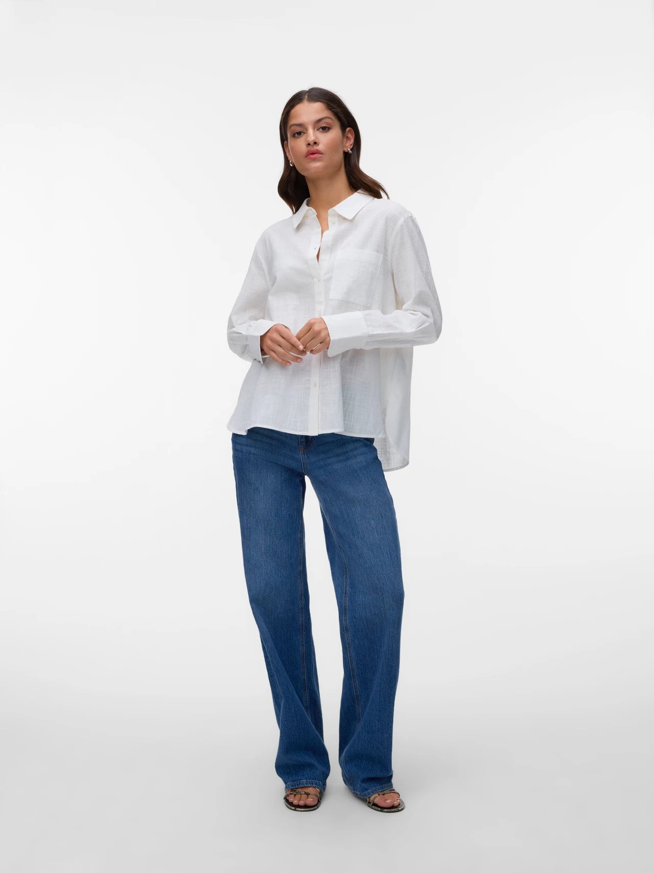 Relaxed Linen Button-Down Shirt