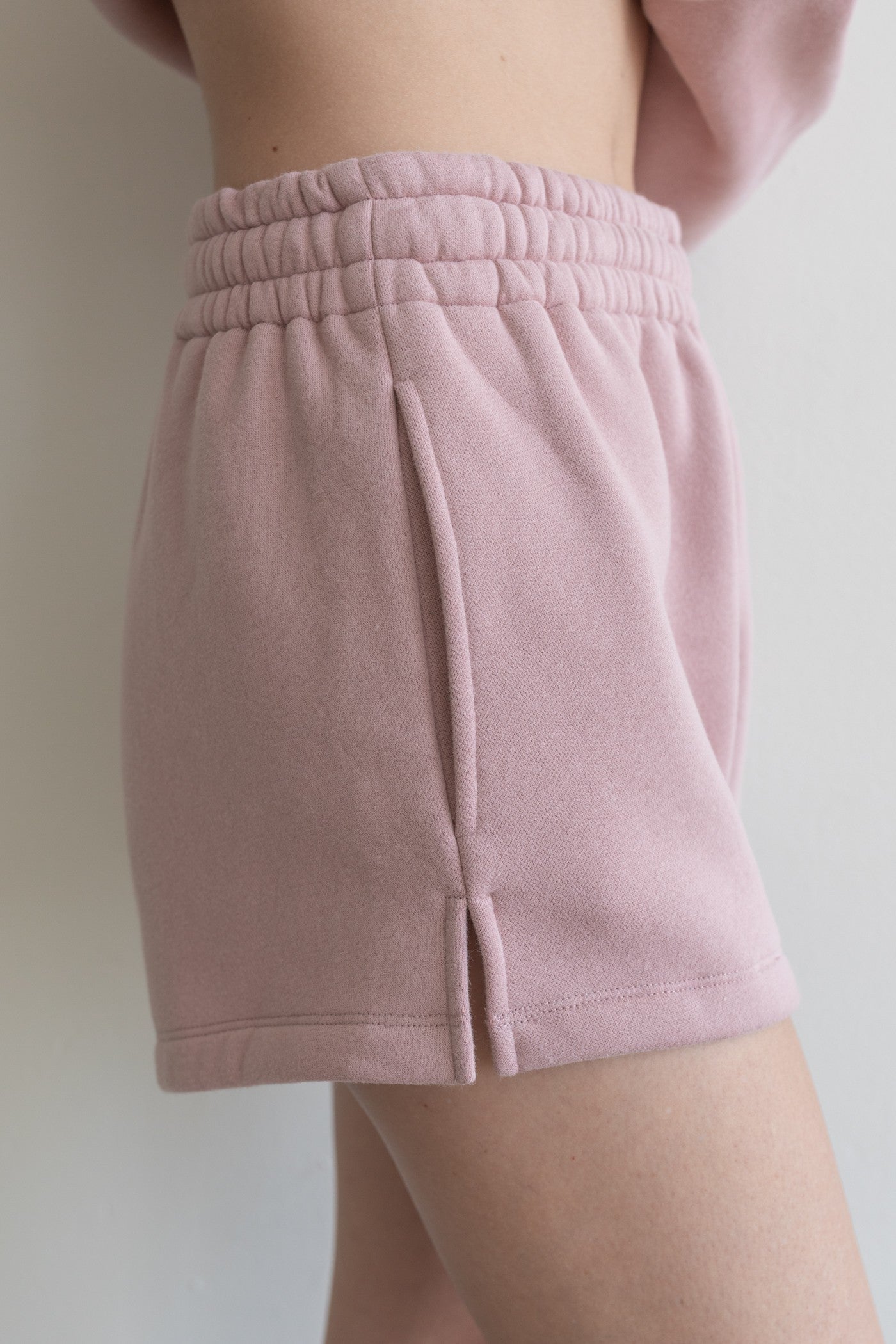 Blush Fleece Shorts