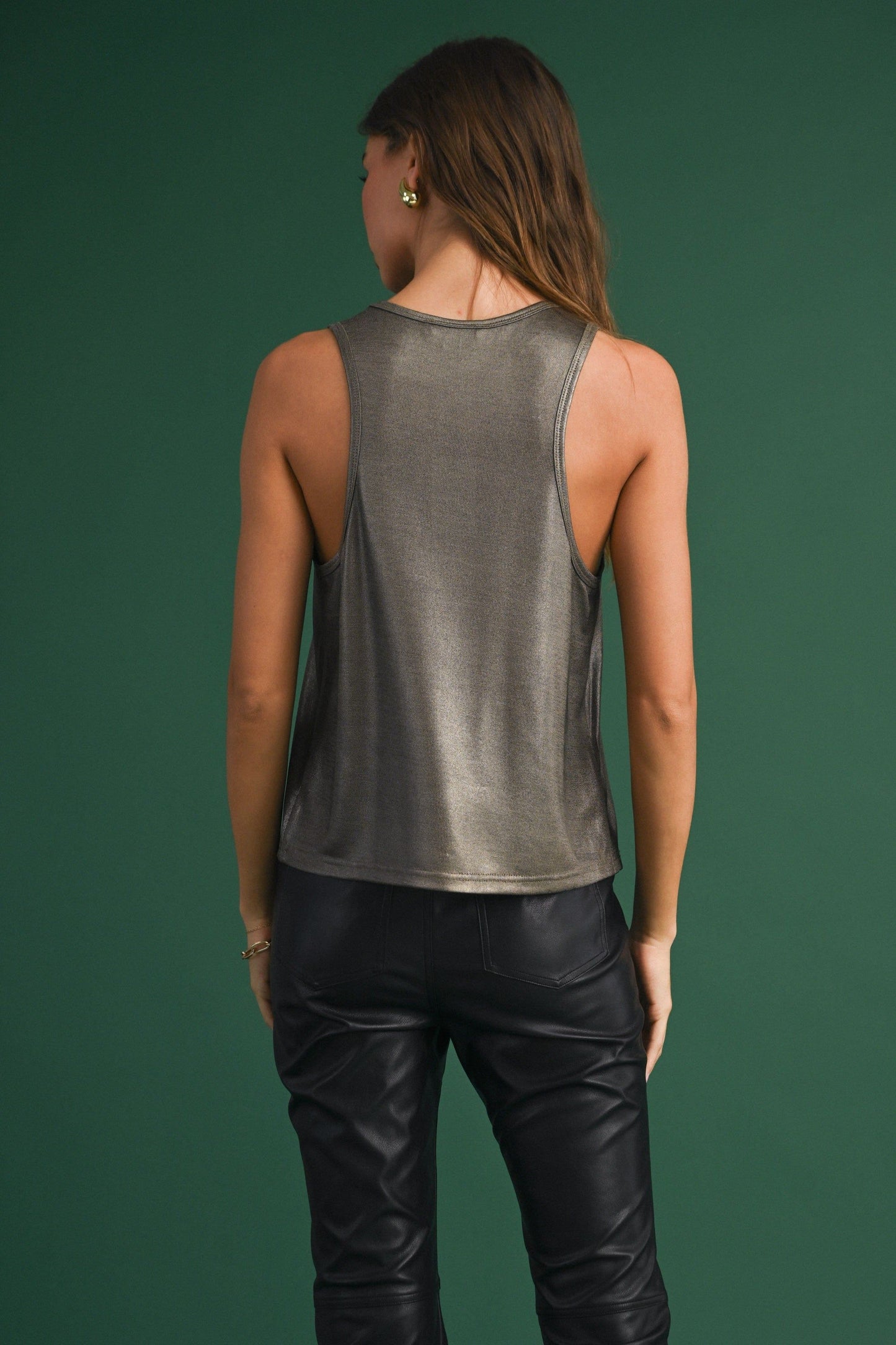 Metallic Laser Back Bronze Tank