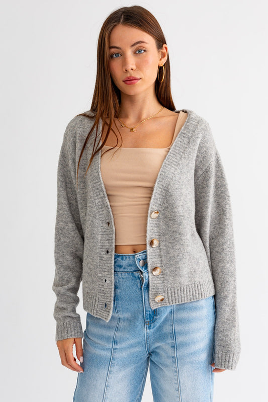 Cropped Sweater Cardigan