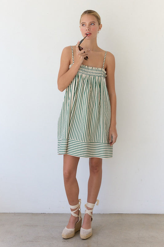 Stripe Babydoll Dress