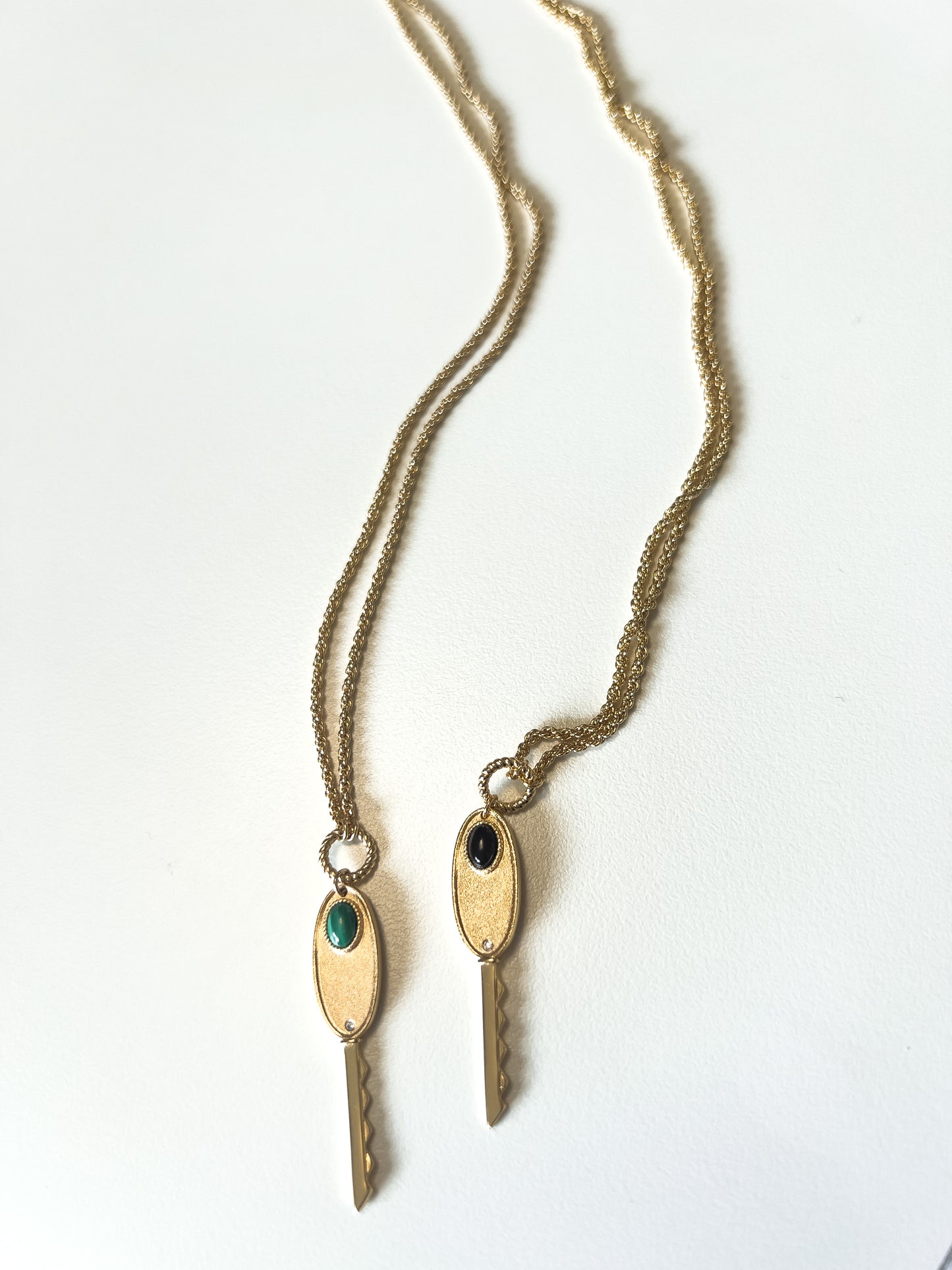 Gold Key Pendant Necklace